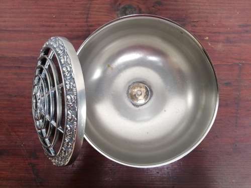 Beautiful, large silver plated posy vase.