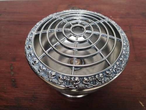 Beautiful, large silver plated posy vase.