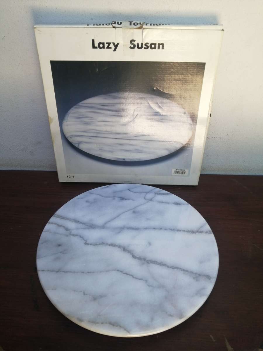 Lovely round marble lazy susan.