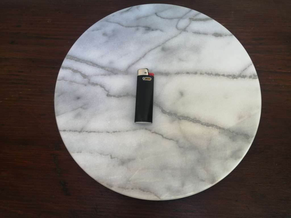 Lovely round marble lazy susan.