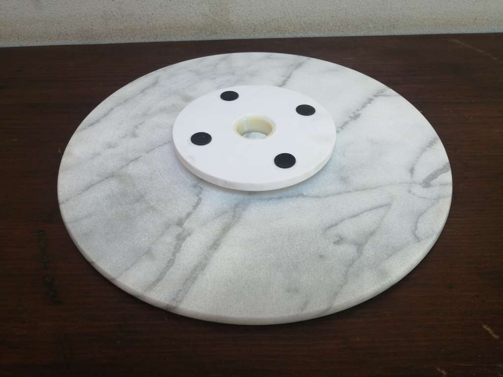 Lovely round marble lazy susan.
