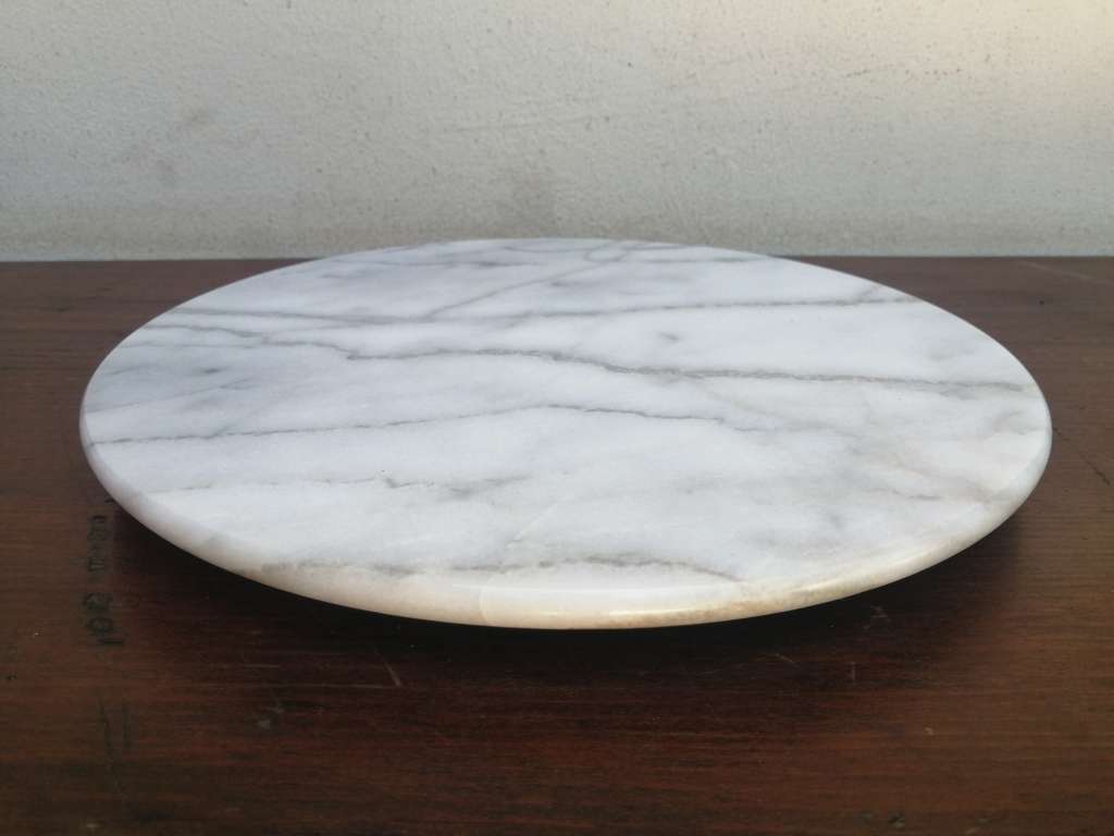 Lovely round marble lazy susan.