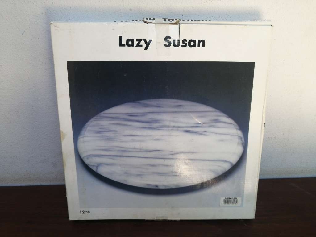 Lovely round marble lazy susan.