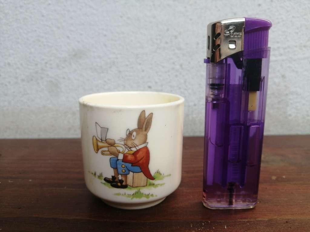 Sweet little Bunnykins ceramic cup.
