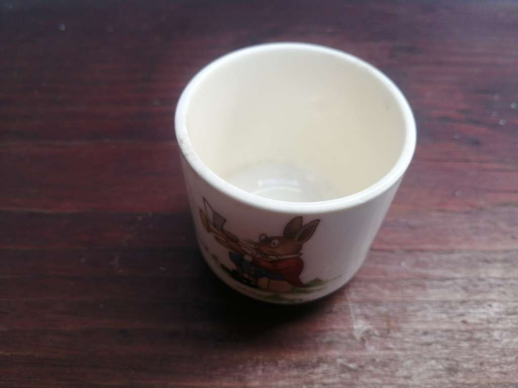 Sweet little Bunnykins ceramic cup.