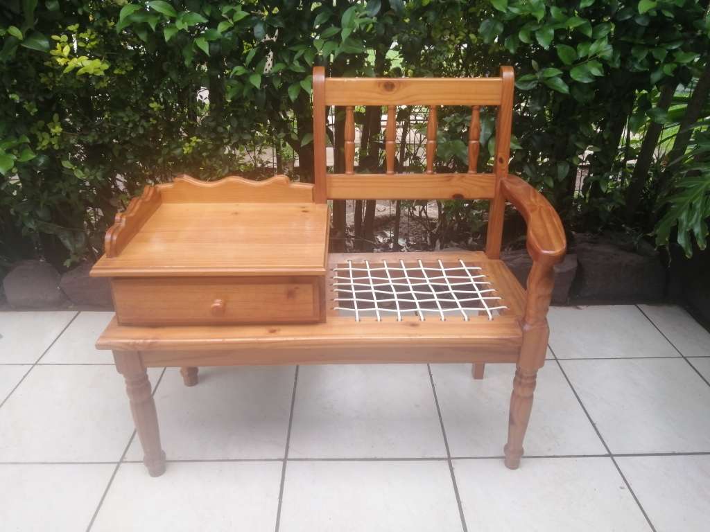 Beautiful solid pine telephone table.