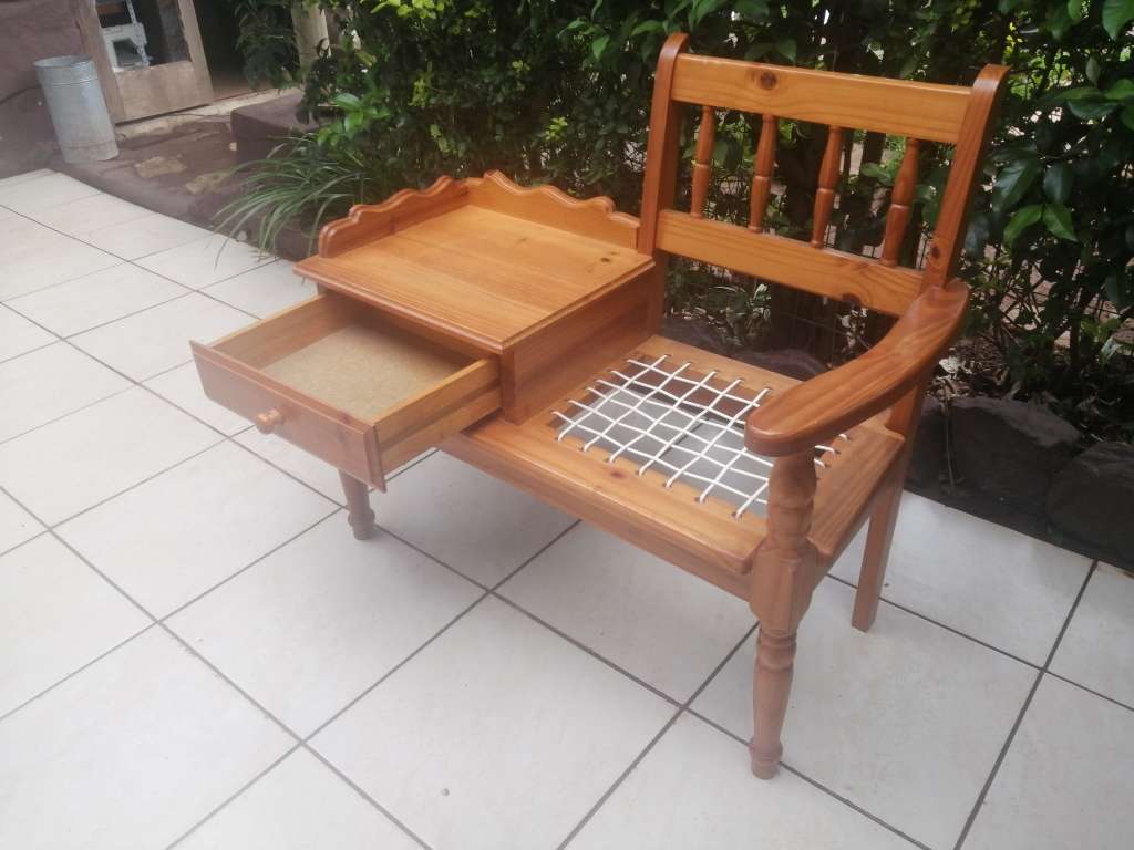 Beautiful solid pine telephone table.