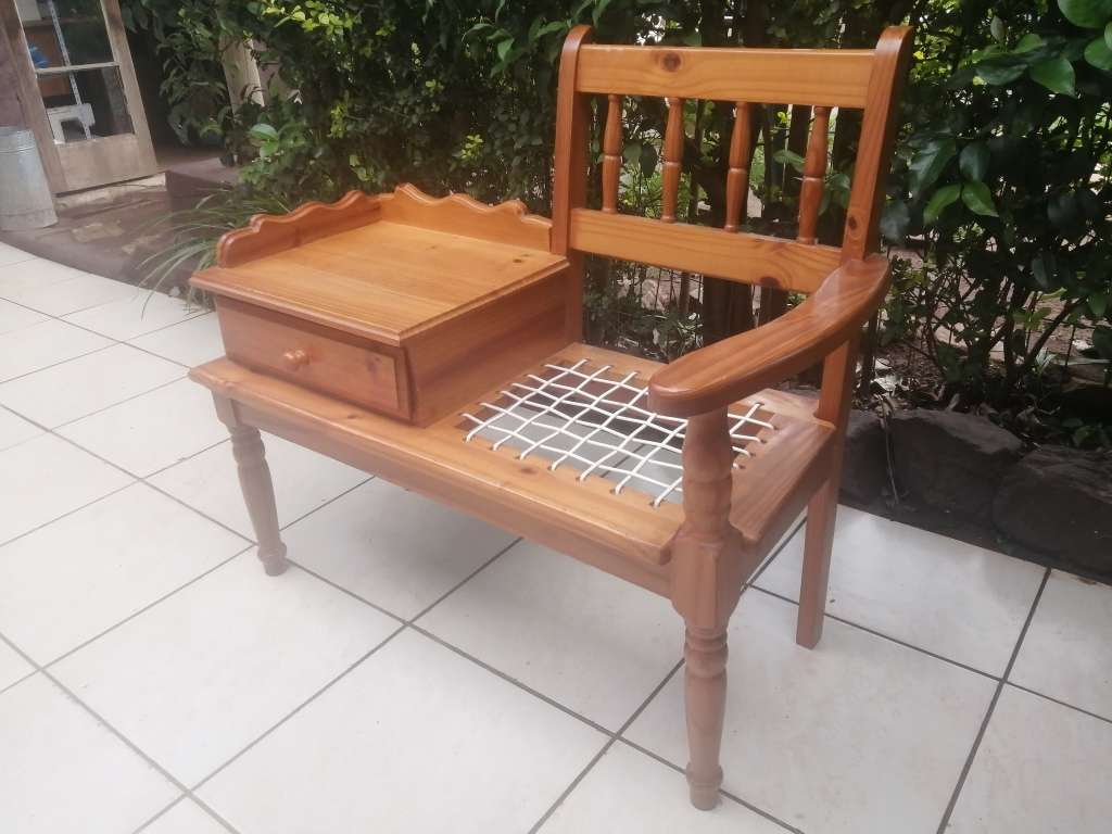 Beautiful solid pine telephone table.