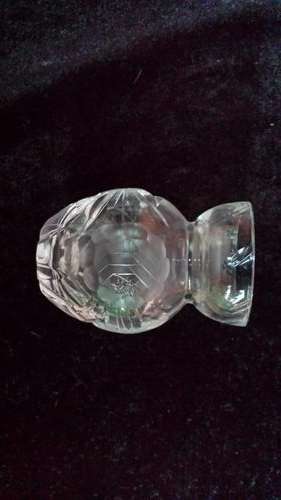 Small Rose crystal toothpick holder.