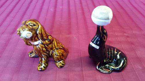 Pair of small Cazanova decanters.