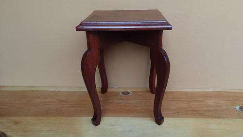 Old wooden footstool.