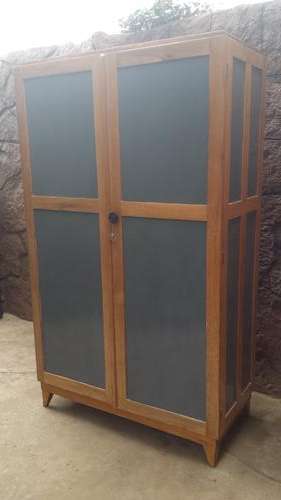Large old wooden wardrobe.