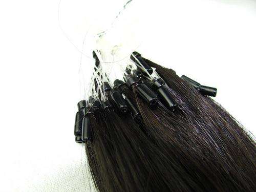 micro ring hair extentions dark brown