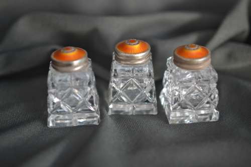 SILVER, ENAMEL & CRYSTAL SALTS