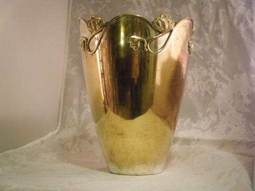ART  NOUVEAU  STYLE  METAL  VASE
