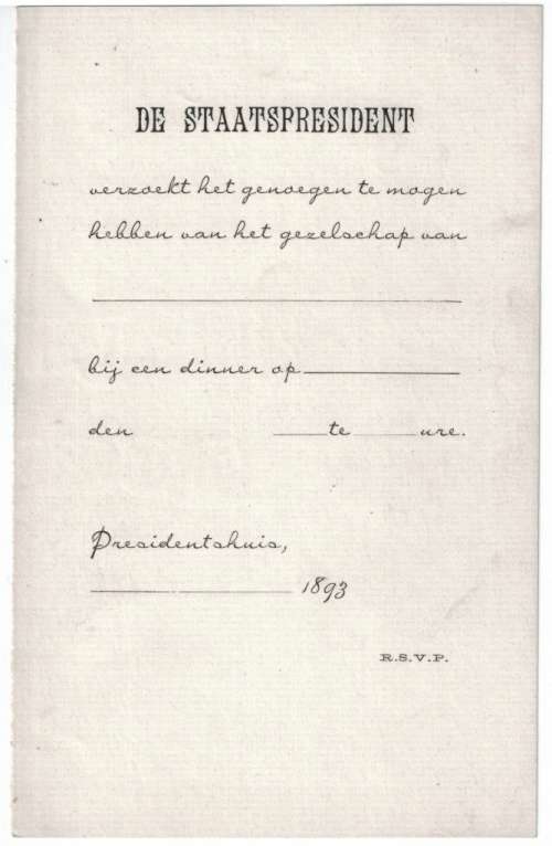 Anglo-Boer War and ZAR Interest Auction: President Kruger's Personal Stationary, Paperwork