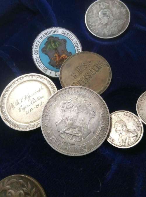 Trench Art Coins and Tokens from German East Africa and the East Africa Campaign of 1914-1918