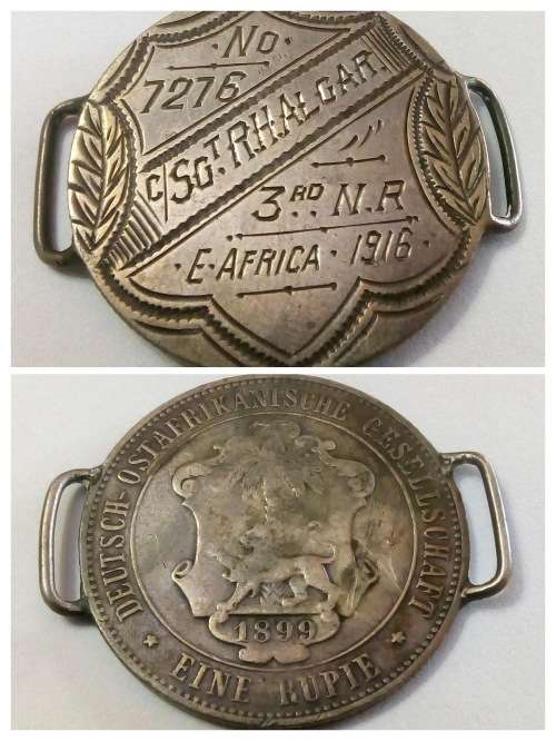 Trench Art Coins and Tokens from German East Africa and the East Africa Campaign of 1914-1918