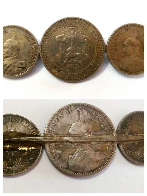 Trench Art Coins and Tokens from German East Africa and the East Africa Campaign of 1914-1918