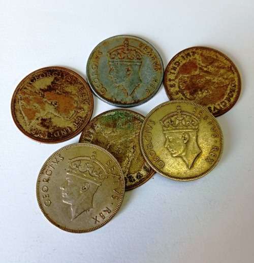 East Africa 1 Shillings - King George V, Silver (.500)