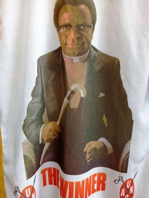 Rhodesian Bush War (1964-1979): UANC Bishop Muzorewa Campaign T-Shirt