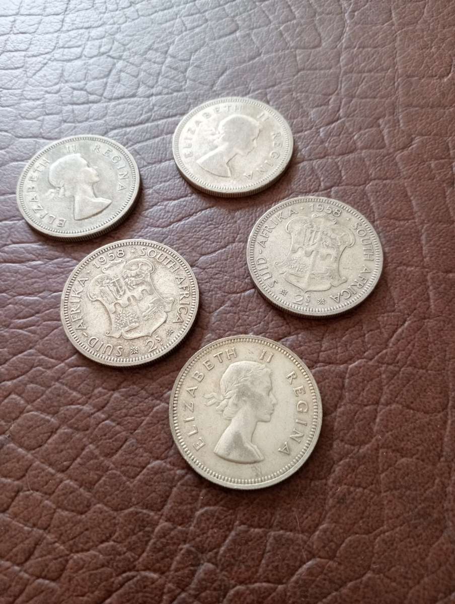Collection of Union Silver 2 Shillings