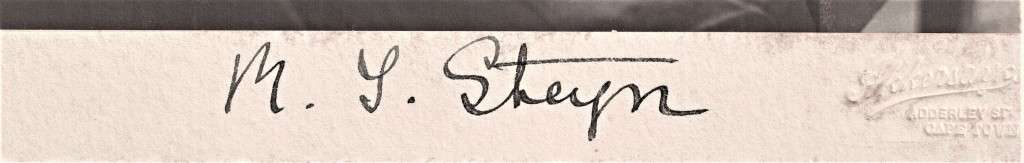 A Rare Hand-signed Photograph of Tibbie Steyn