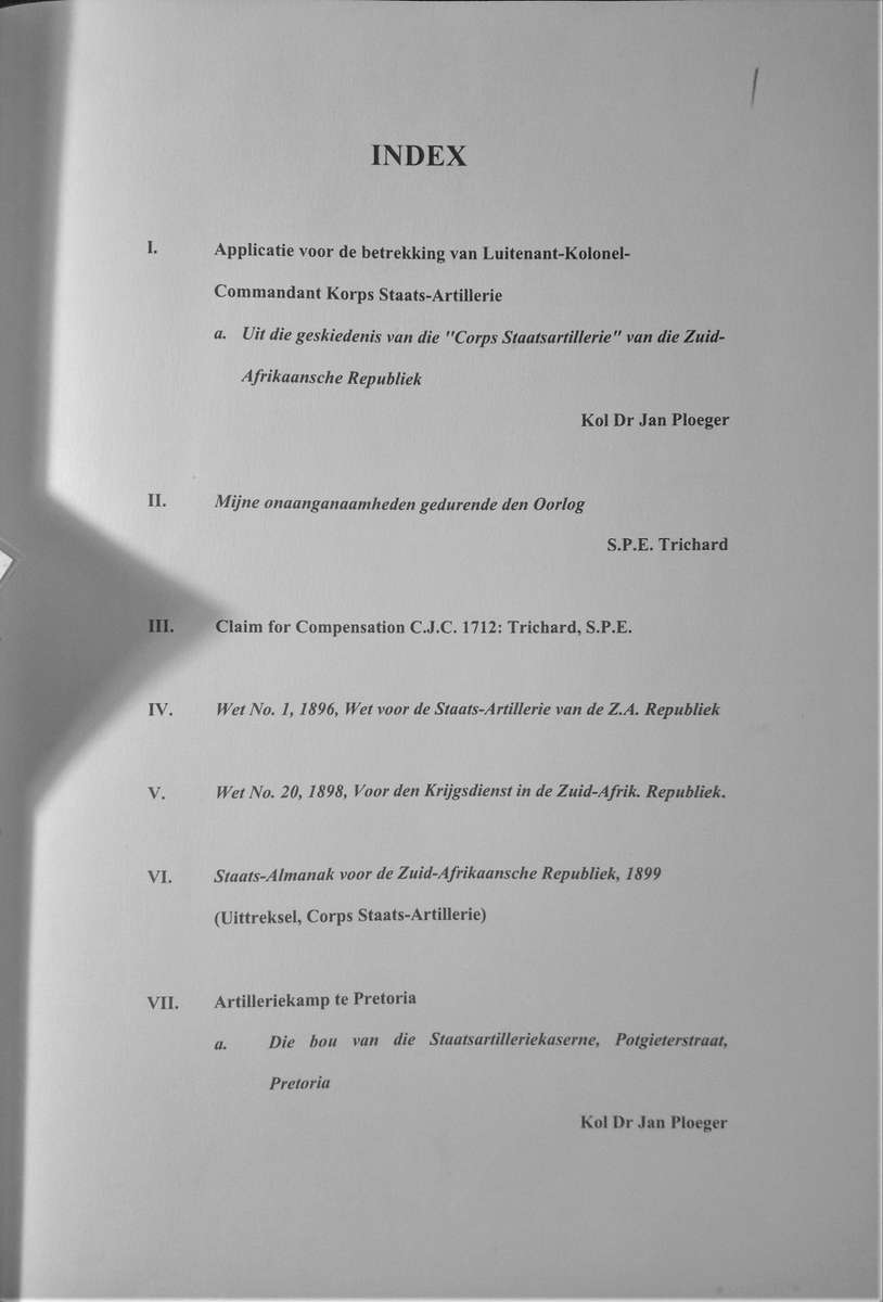 Staats-Artillerie van de Z.A. Republiek Collection