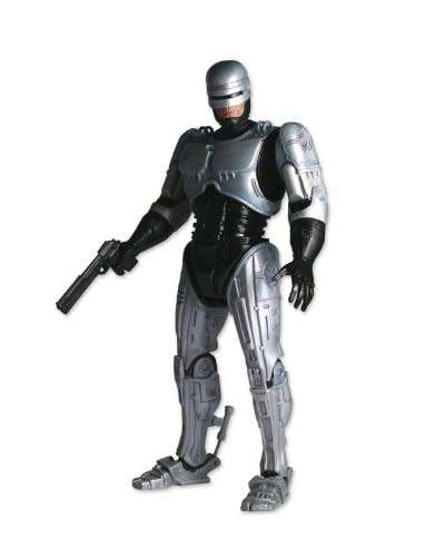 NECA Robocop ED-209 Figure with Sound with regular and battle damage Robocop figures