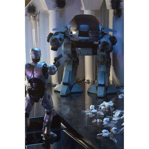 NECA Robocop ED-209 Figure with Sound with regular and battle damage Robocop figures