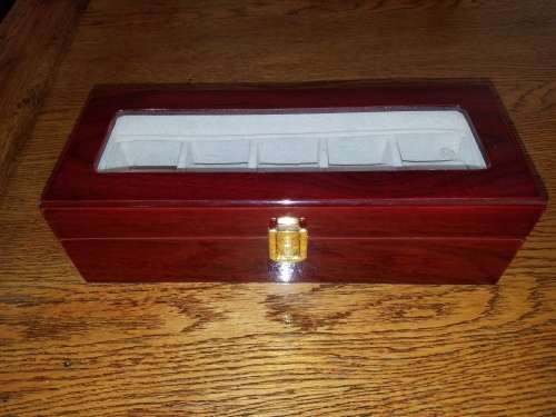 Mahogany Watch Display Case - Near New Condition