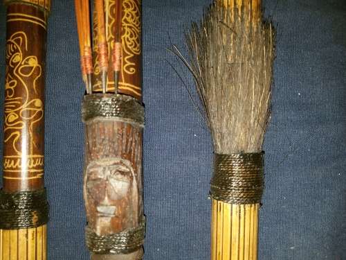 Balinese Hand made Blow Dart + Bow and Arrows set