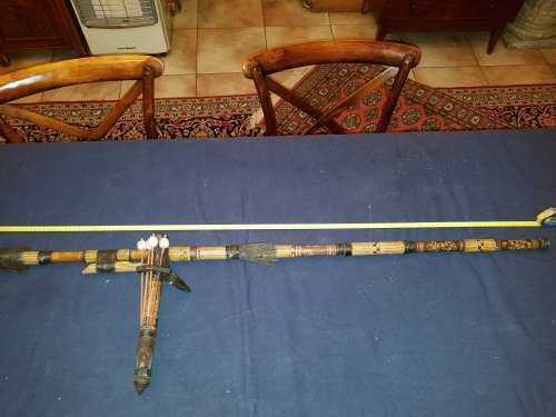 Balinese Hand made Blow Dart + Bow and Arrows set