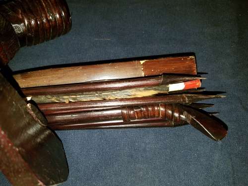 Balinese Hand made Blow Dart + Bow and Arrows set