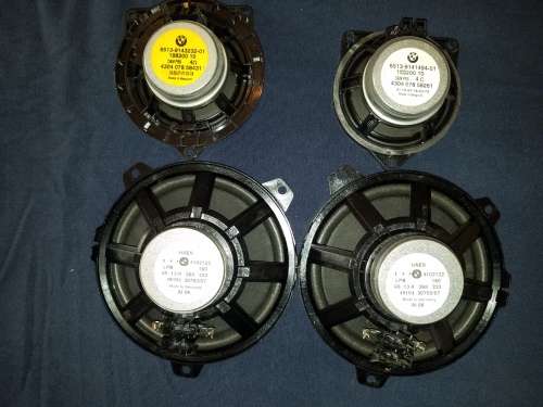 Genuine BMW Speakers + Owners Handbook + Monster Ipod Wireless transmitter and 2x Roadmaps DVDs