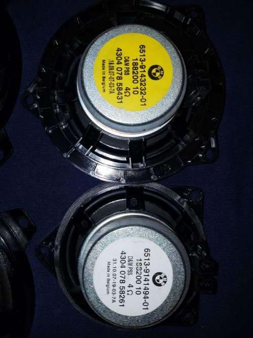 Genuine BMW Speakers + Owners Handbook + Monster Ipod Wireless transmitter and 2x Roadmaps DVDs