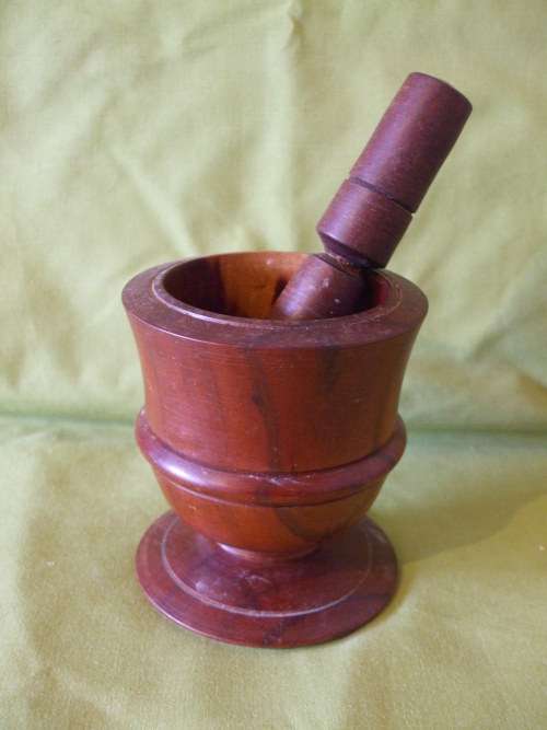 Wooden Pestal and Mortar (unused)