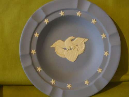 Wedgewood Jasper- Eagle and Star Executive Ash Tray