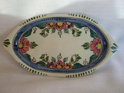 Delft 'Elesva' Polychrome Handpainted trinket Dish - Small
