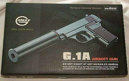 METAL G.1A AIR SOFT GUN WITH SILENCER