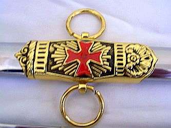 GOLD AND CHROME KNIGHTS SWORD