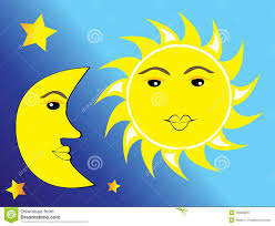 GLOW IN THE DARK FLUORESCENT SUN, MOON & STARS ROOM DECOR!!!