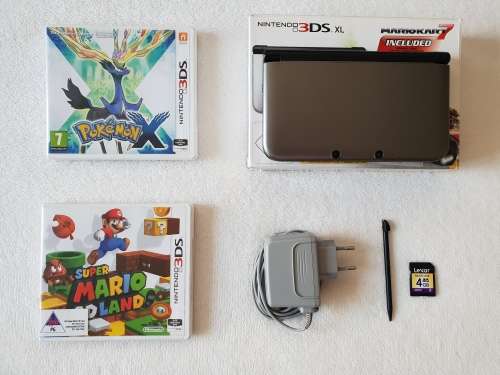 Nintendo 3DS Xl + Original box + 3 Games