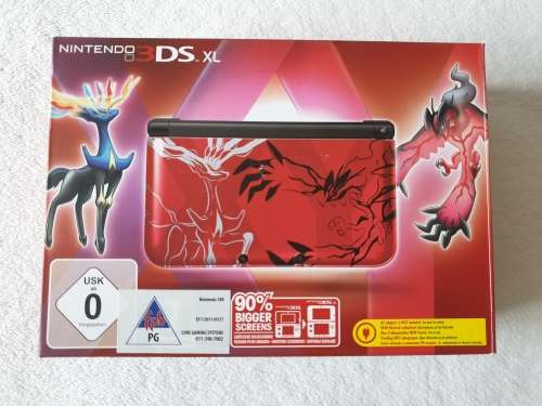 Nintendo 3DS XL Console + Games (Limited Edition Pokemon Console)