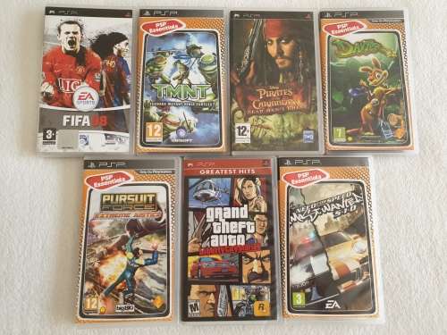 PSP / Playstation Portable 'Street' Console + 7 Games