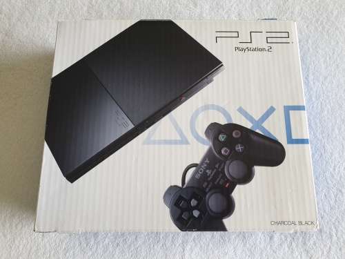 PS2 / Playstation 2 Slim Console + 7 Games + Controller + Box