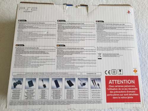 PS2 / Playstation 2 Slim Console + 7 Games + Controller + Box