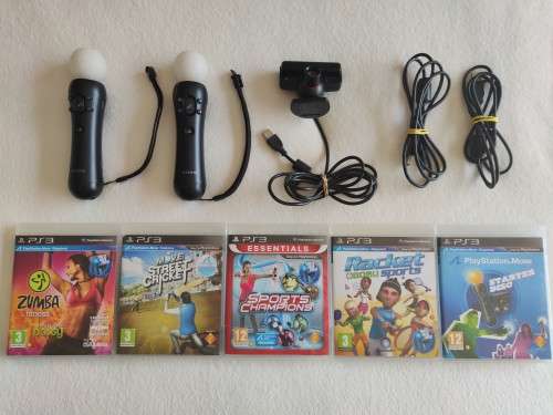 Playstation Move Controllers + Camera + Games (PS3/PS4/PSVR)
