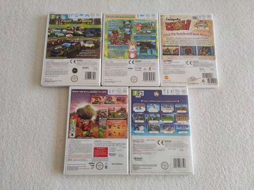 Nintendo Wii Console + 5 Games + Original Box