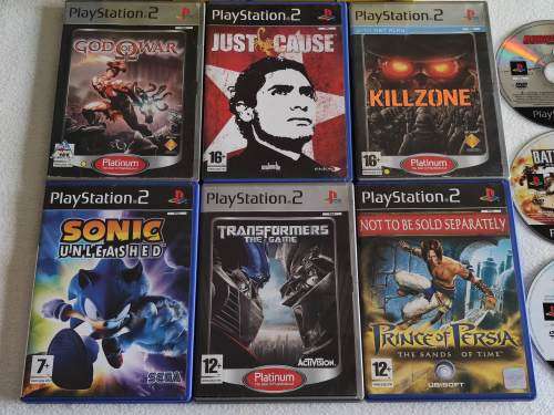 Playstation 2 Console + 15 Games (PS2 Slim)